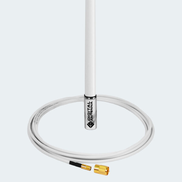 8' 6dB Marine VHF w/ 20' cable - Digital Antenna